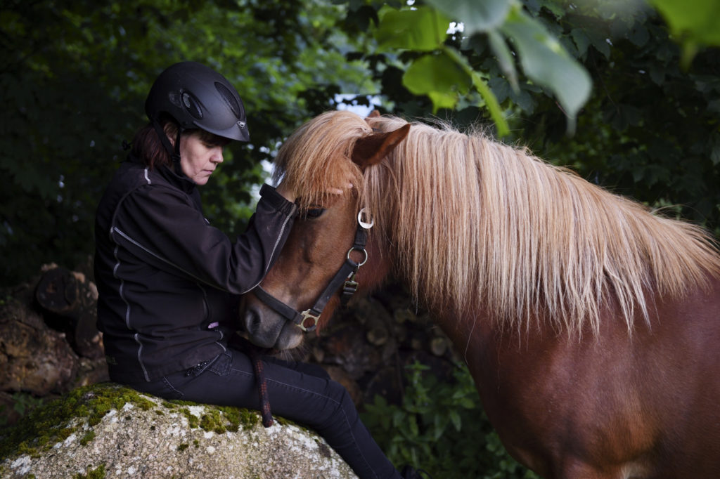 Anne Mette og hest